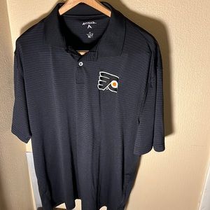 NHL Antigua Mens Flyers Polo Color Black Size XL